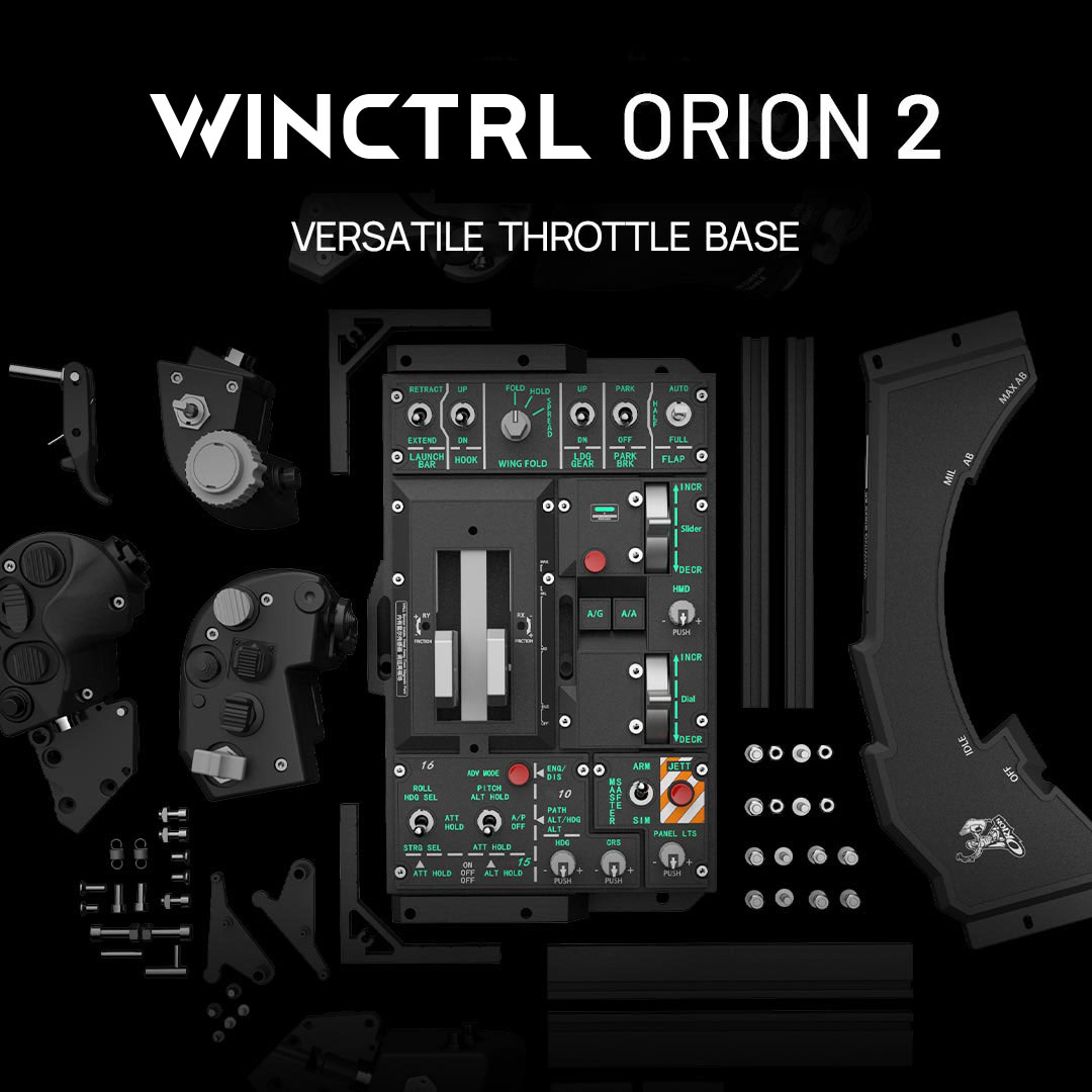 WINWING Orion2 HOTAS スティック・スロットル・ラダー他セット